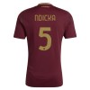 Maglia ufficiale AS Roma Ndicka 5 Casa 2024-25 per Uomo